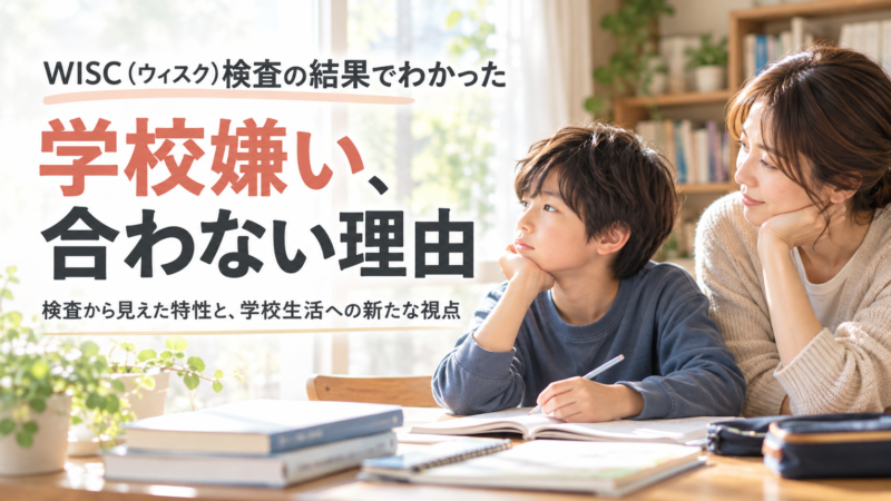 学校嫌いの理由と親子の学び