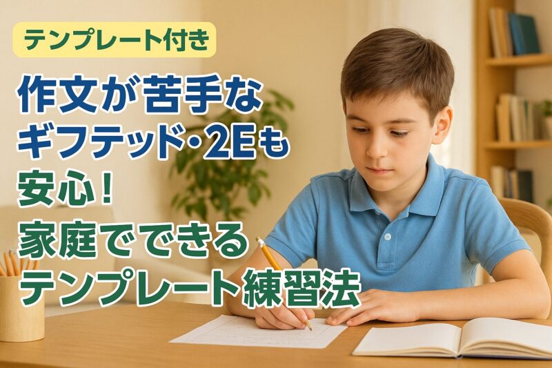 作文が苦手な子の学習法