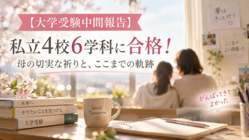大学受験中間報告