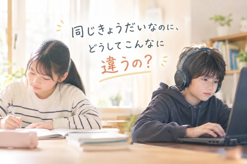 おなじ姉弟なのに